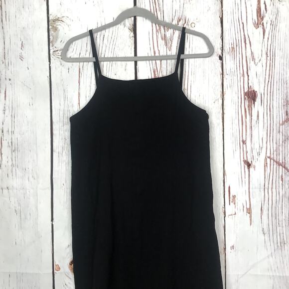 NWT Hackwith Design House black cotton oversize tank shift dress - Picture 3 of 8